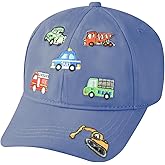 ZGDG Kids Boys Girls Baseball Cap Toddler Embroidery Car Trucker Hat Adjustable Washed Vintage Sun Fishing Hat for 3-8 Years