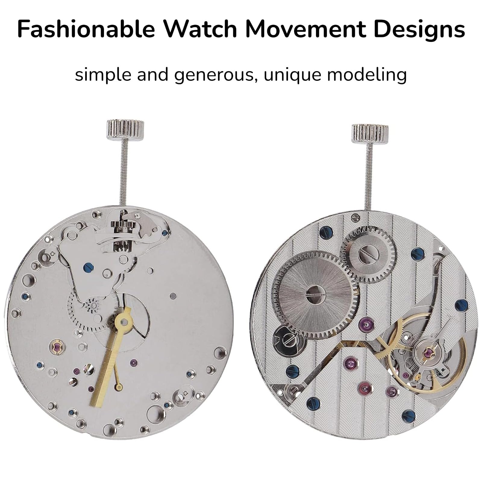 DHASUWT Watch Movement Replacement Part, 6497 and 6498/ST3600, Automatic Mechanical Watch Movement for Repairing Maintenance