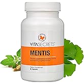 Vitasecrets Mentis Memory &amp; Cognition Support Supplement, 90 Capsules | Concentration, Clarity, Cognitive Enhancement, Vitamins B6, B12, Ashwagandha, Ginkgo Biloba, Gluten Free, GMO Free