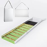 50 Inch Folding Aluminum Sluice Box Gold Panning Kit with Miner's Moss, Portable Lightweight Gold Prospecting Tool for River &amp; Creek Dredging