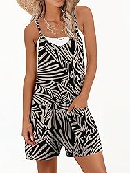 ANRABESS Womens Rompers Summer Casual Loose
