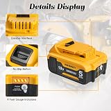 Waitley 18V 5.0Ah Replacement Battery for Dewalt 18V XR DCB184/182 view 6