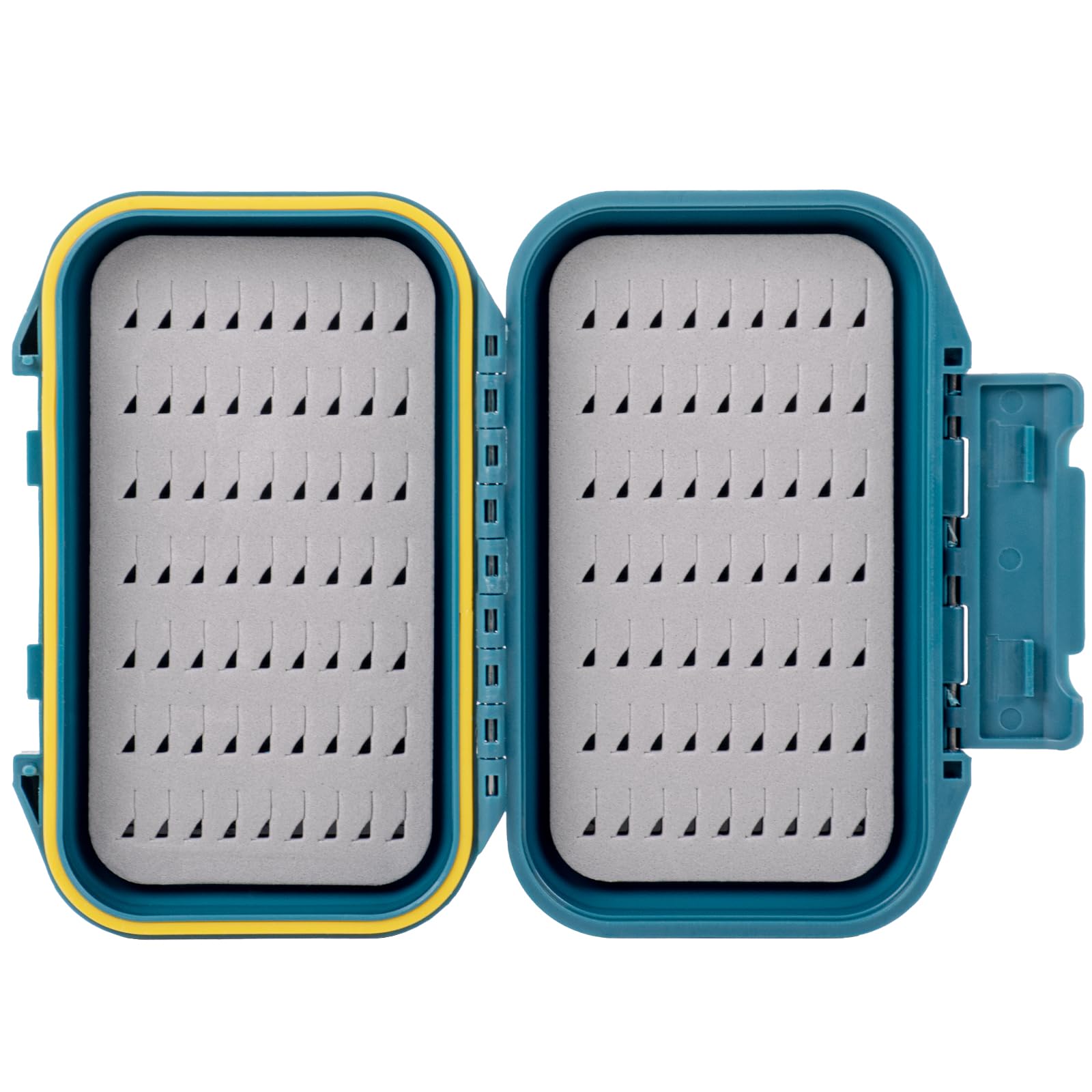 SF Fly Fishing Box Small Green Waterproof Double Sided Pocket Floatable Fly Box