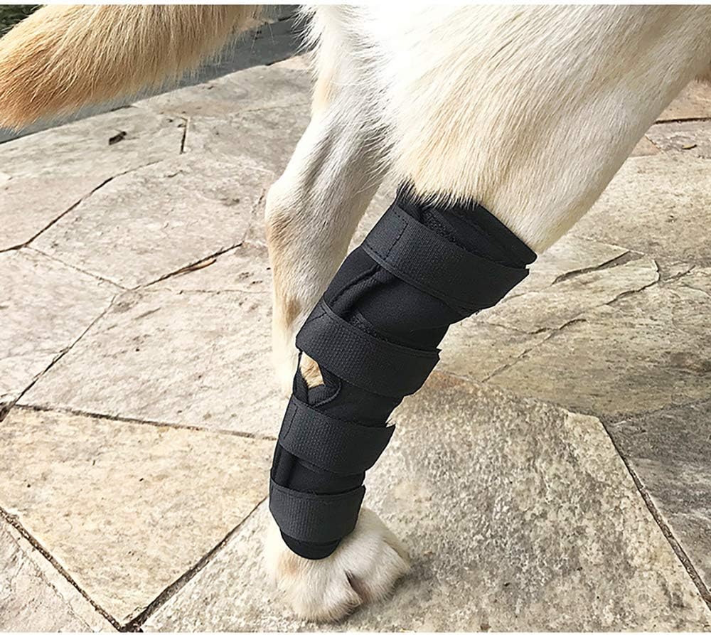 Amazon Tona 犬用関節プロテクター 犬用膝サポーター ペット用サポーター 足プロテクター 手術怪我固定 足の保護 舐め防止 関節保護 犬骨折治療 ペット用ケア用品 保護用包帯 通気性 超軽量 弾力 Tona 術後ウェア 通販