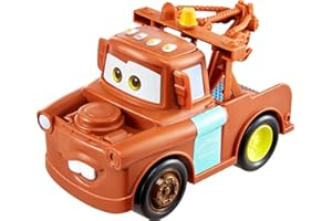 Mattel Disney and Pixar Cars Track Talkers Mater Vehicle, 5.5-in Talking Movie Toy with Sound Effects, Collectible Character Car, Gift for Kids & Collectors Ages 3 Years Old & Up