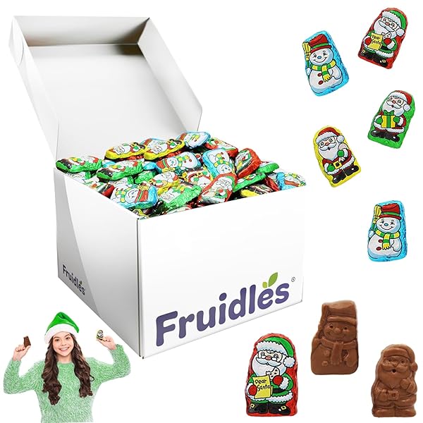 FRUIDLES CHRISTMAS SANTA HELPERS, MILK CHOCOLATE PARTY BAG...