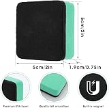 Cobee Mini Dry Erase Erasers 12pcs Magnetic Whiteboard Eraser Green view 2