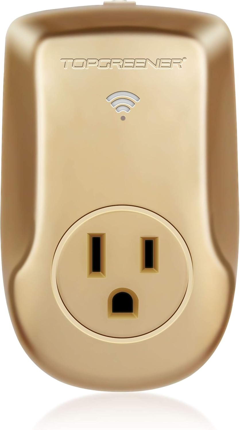 TOPGREENER Smart WiFi Powerful Plug with Energy Monitoring, Smart