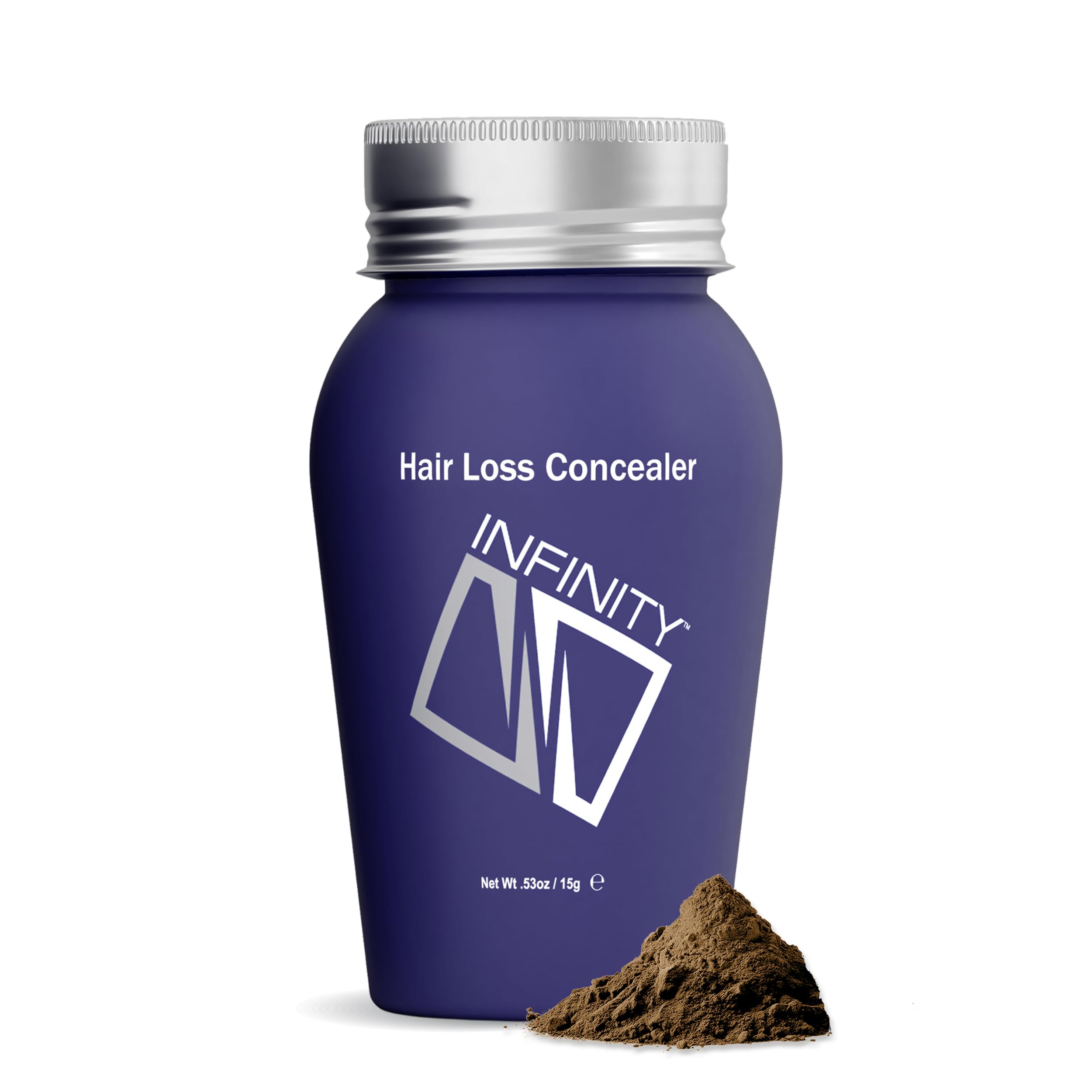 Infinity Hair Fibers, Keratin Hair Loss Concealer, Women and Men, Light Brown, 14 gram