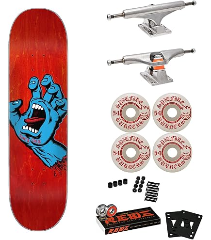 Amazon.com : Santa Cruz Skateboard Complete Classic Dot White 8.0