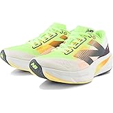 New Balance Women's FuelCell Rebel V4 Running Shoe, White/Bleached Lime Glo/Hot Mango, 5 W