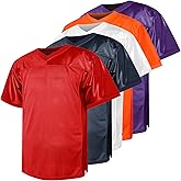 Blank Football Jersey,90s Hip Hop Sports Mesh Practice Plain Football Shirt