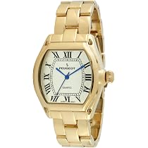 Amazon.com: Peugeot Women's Tank Dress Watch with Bracelet & Roman ...