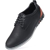 Mens Dress Shoes Casual Business Oxford Derby Orthopedic Leather Shoes Simple Lace-up Walk Loafers Flats Shoes for Men