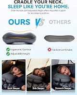Hikenture Camping Pillow with Removable Cover Ultralight Inflatable Neck Support view 3