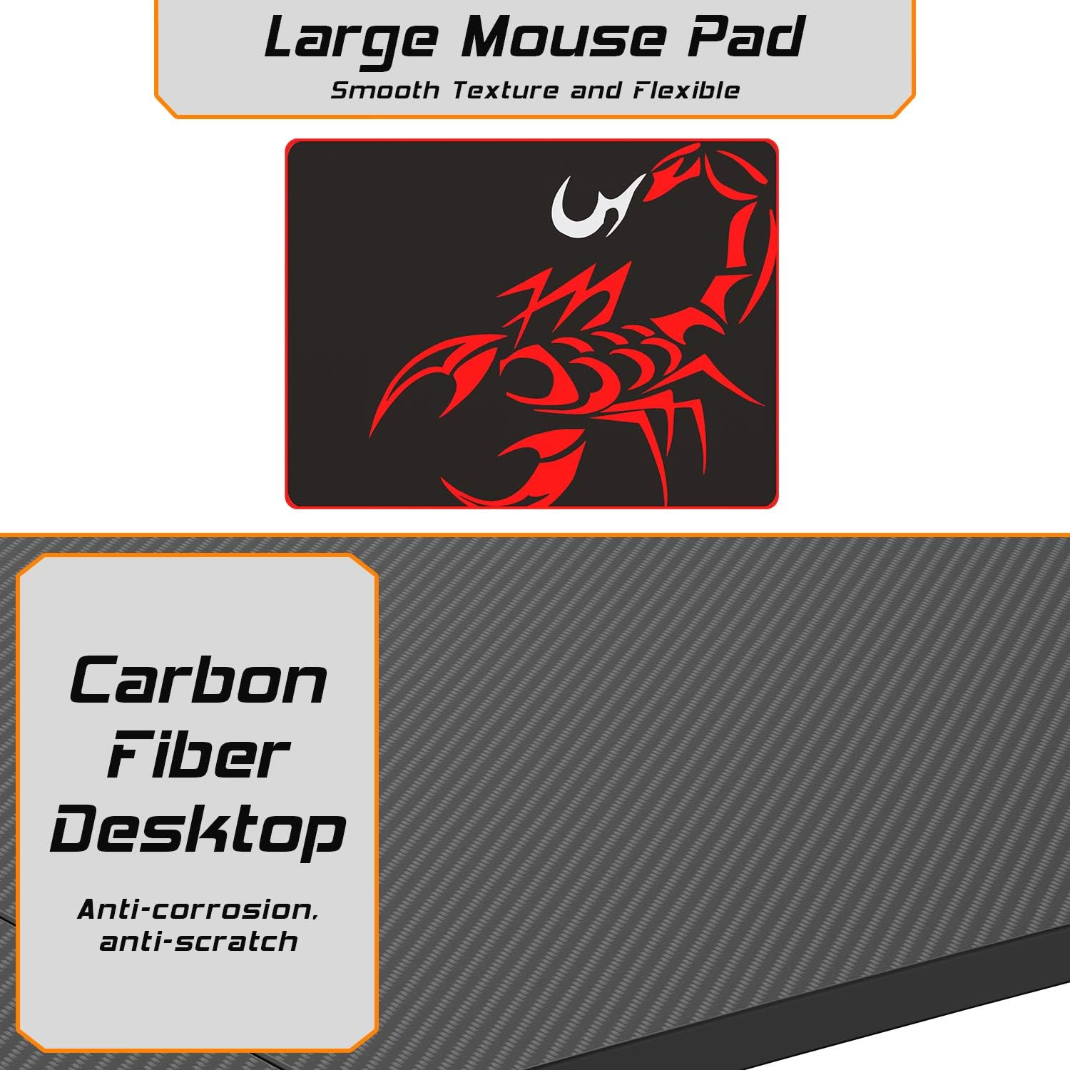 DESIGNA 63'' Gaming Desk, K-Shape Computer Desk with Free Mouse pad, Cup Holder& Headphone Hook & Controller Stand, Gamer Workstation for Home Office, Black: Kitchen & Dining