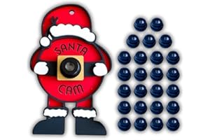 JAZZY JADE DESIGNS, LLC 10 Pack - Santa Cam Lens for Ornaments – Realistic Camera Lens for Santa/Elf Cam Ornaments – DIY North Pole Surveillance Ornament Supplies - Cam Lens for Crafts
