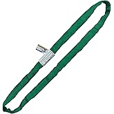 LIFTEX® | Dual Cover Polyester Lifting Round Sling | Green x 10' Endless (V:5300; C:4200; B:10600) | Made in USA | Polyester Heavy Duty Lifting Rigging Moving Towing Hoisting