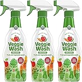 Veggie Wash Organic Fruit and Vegetable Wash, Certified Organic, Ideal for Cleaning Produce, 16 Fluid Ounce, Pack of 3 (Packaging May Vary)