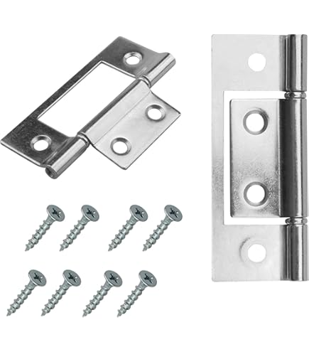 Prime-Line N 7273 Bi-fold Door Hinge Nickel Plated 2 Count (Pack
