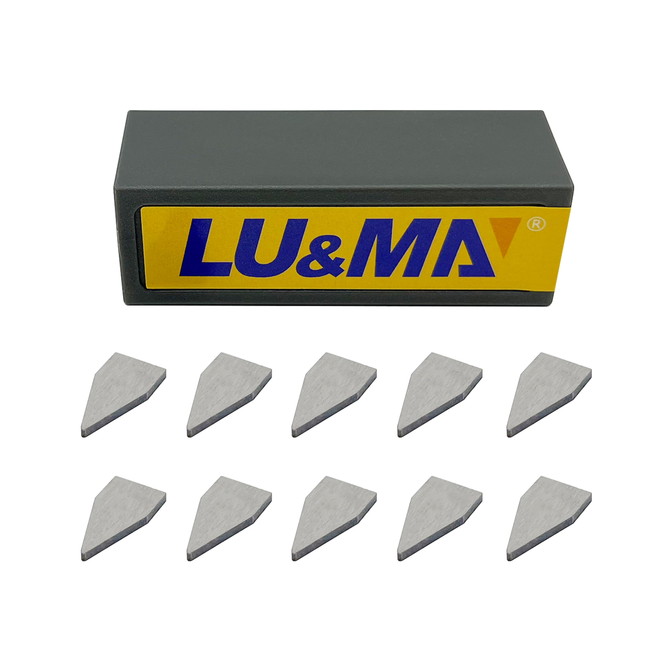 Photo 1 of Carbide Knife Sharpener Blades, 10 Pieces Reversible Replacement Blades, for Industrial and DIYers by LU&MN