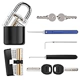 Kuject 2-in-1 Lock Pick Set, Lock Picking Training Set for Beginners, Include Tr