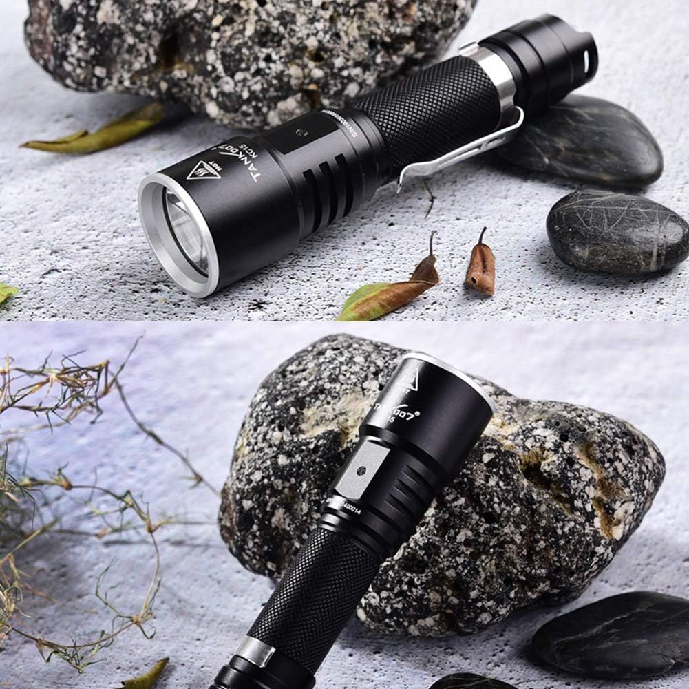 Rechargeable Handheld Flashlight Brightest LED Flashlight, Tactical High Lumen With Battery included, 5 Modes, WalkLight for Household, DogWalking, Emergency, Camping, Multi-use, IPX7 Waterproof(1000Lumen) - - 