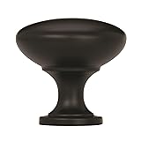 Amerock | Cabinet Knob | Matte Black | 1-1/4 inch