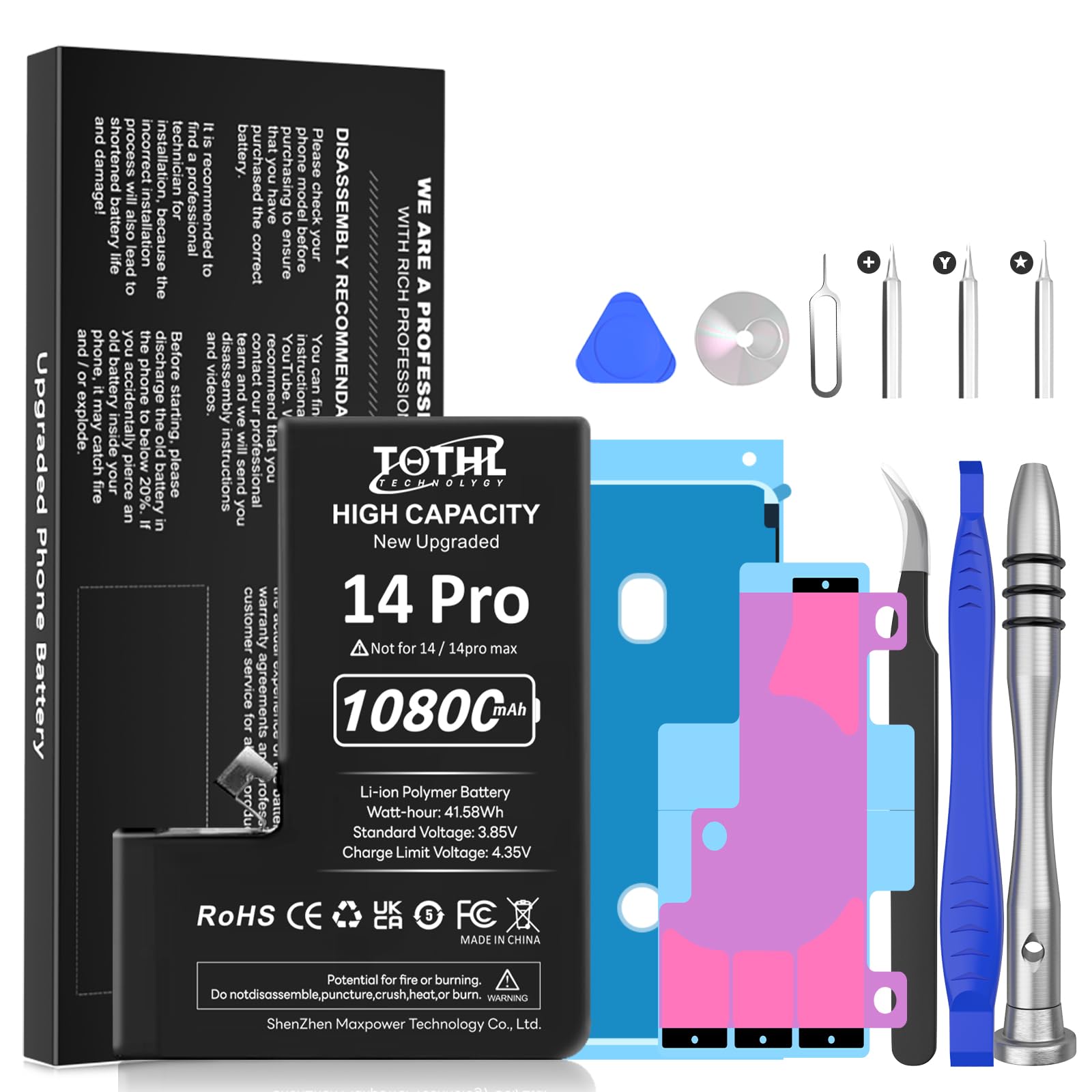 TQTHL 10800mAh (2025 New Upgrade) Battery