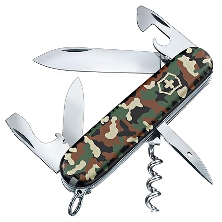 Victorinox Taschenmesser Spartan (12 Funktionen, Klinge, Korkenzieher, Dosenöffner, Schraubendreher)