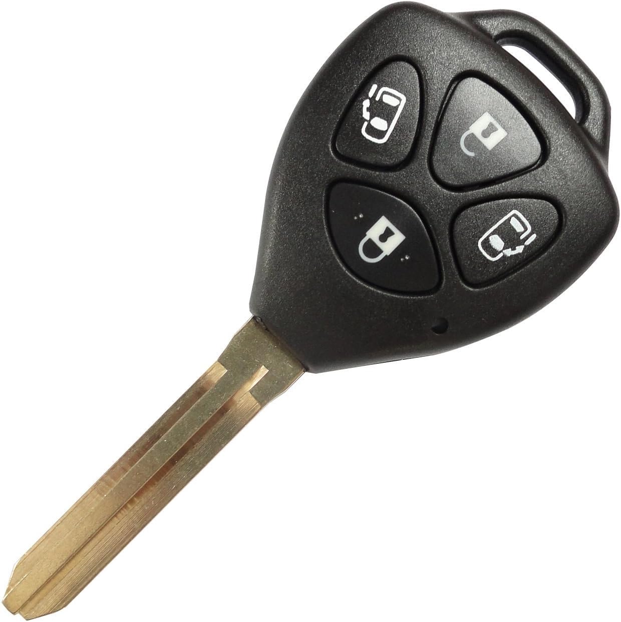 GF Street blank key four buttons compatible with TOYOTA Estima Isis Voxy Noah Hiace Porte SIENTA