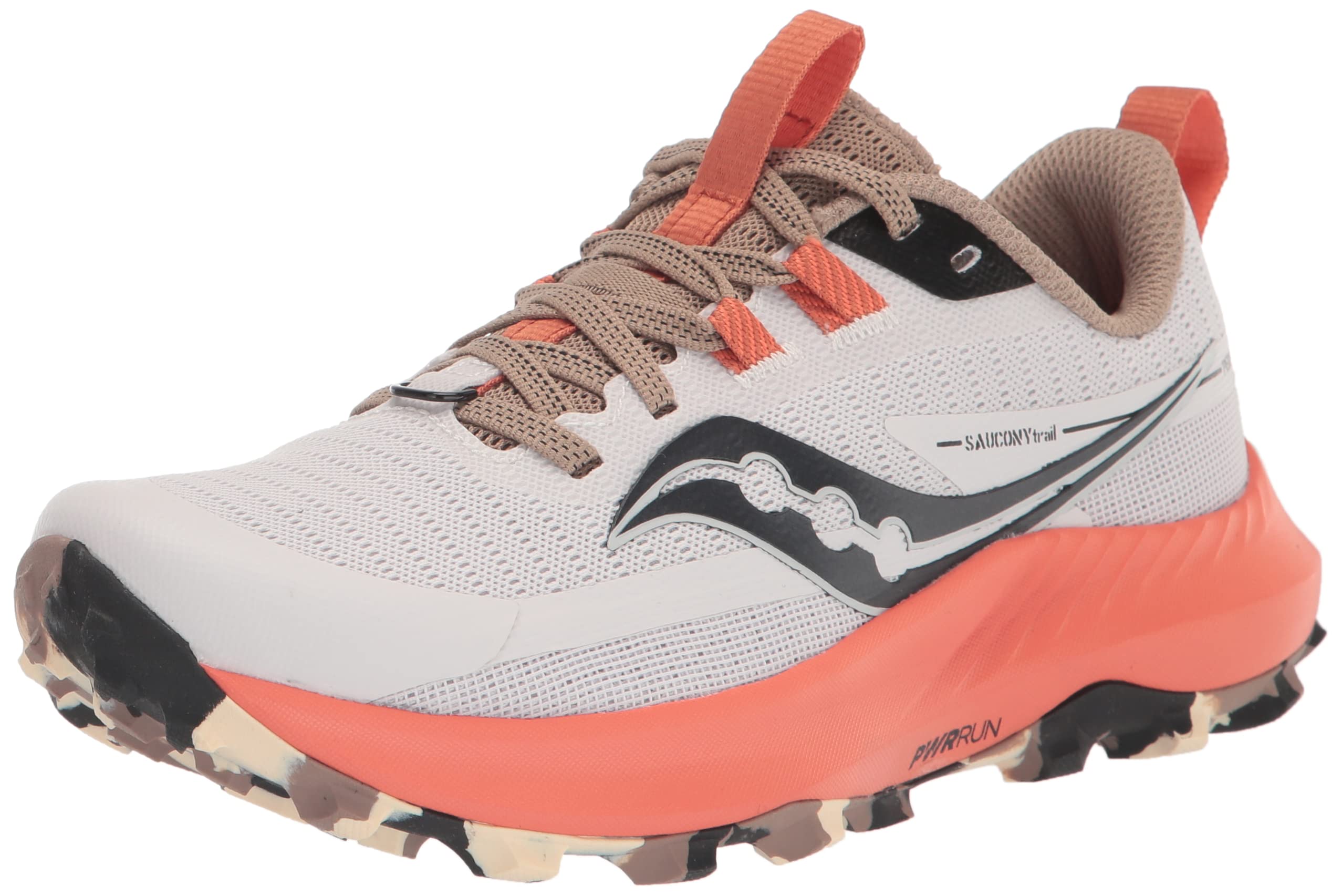 Saucony Women’s Peregrine 13 Trail Running Shoe, Fog/Zenith, 6