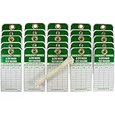 AccuformNMC NMC Emergency Shower &amp; Eye Wash Test Record Tag, Pack of 25 | Double-Sided Inspection Tag, 6" Height x 3" Width, RPT37G