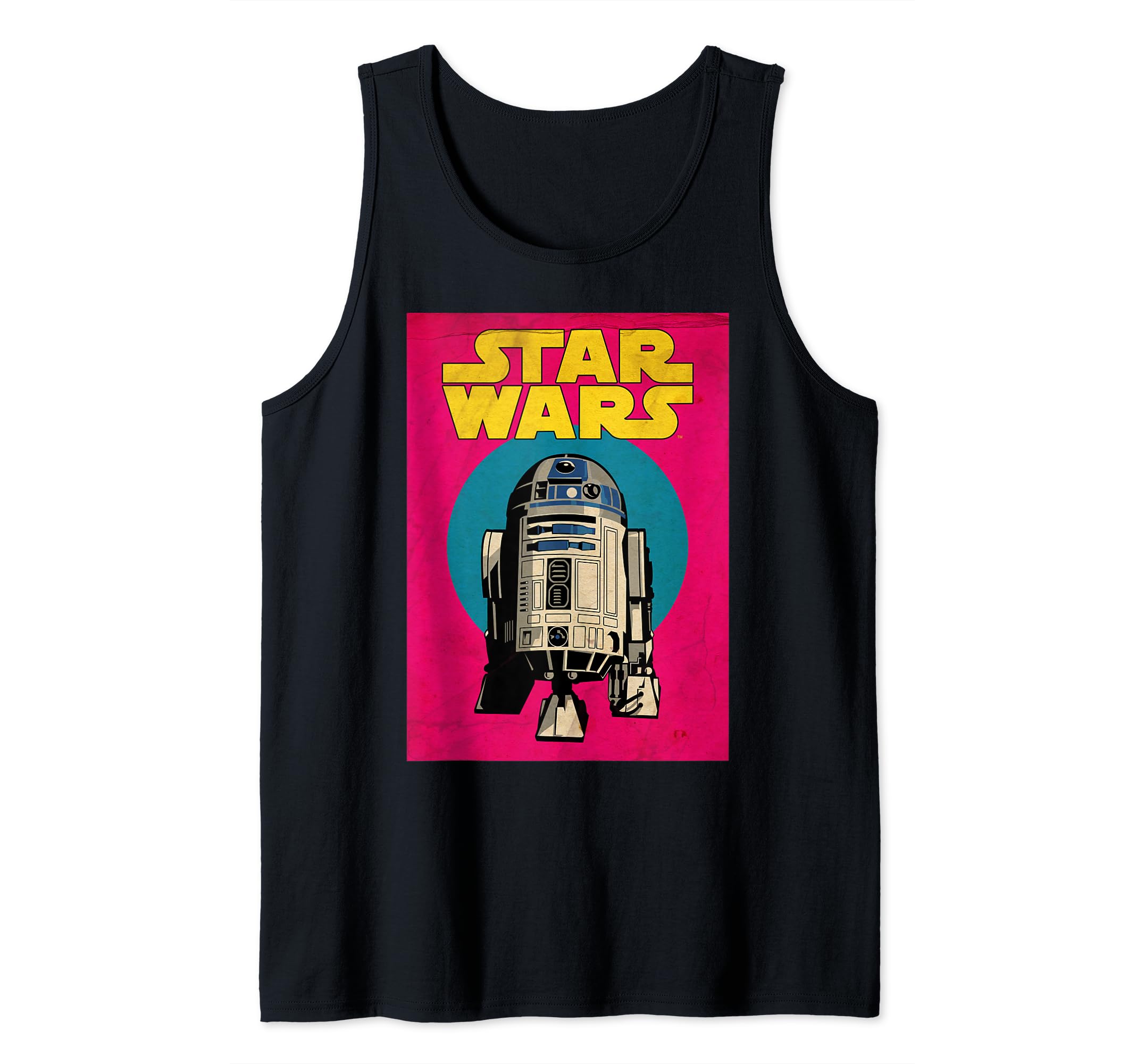 Star Wars R2-D2 Neon Vintage Trading Card Tank Top