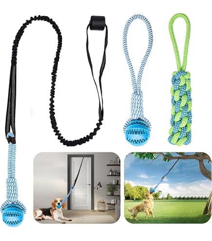 Tumbo Tugger Xtreme - Hänge-Bungee-Zerrspielzeug Für Hunde, Outdoor-Spielplatz Für Garten