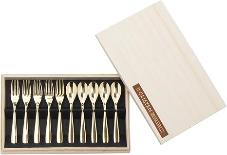 Amazon アペックスハート カトラリーセット スプーン フォーク ステンレス 18 8 ゴールド 木箱入り ギフト Gt 1395 カトラリーアソートセット オンライン通販