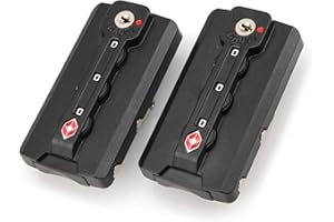 Zoofen 2 Pack Luggage Lock TSA Approved Luggage Travel Lock Luggage Suitcas Lock 3-Digit Combination Lock(Model D)