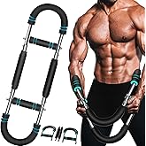 Frundoo Twist Arm Trainer, Arm Trainer for Men, 40-100lb Adjustable Forearm Strengthener, Chest Shoulder Arm Workout Equipment, Portable Detachable Upper Body Fitness Machine for Home & Gym