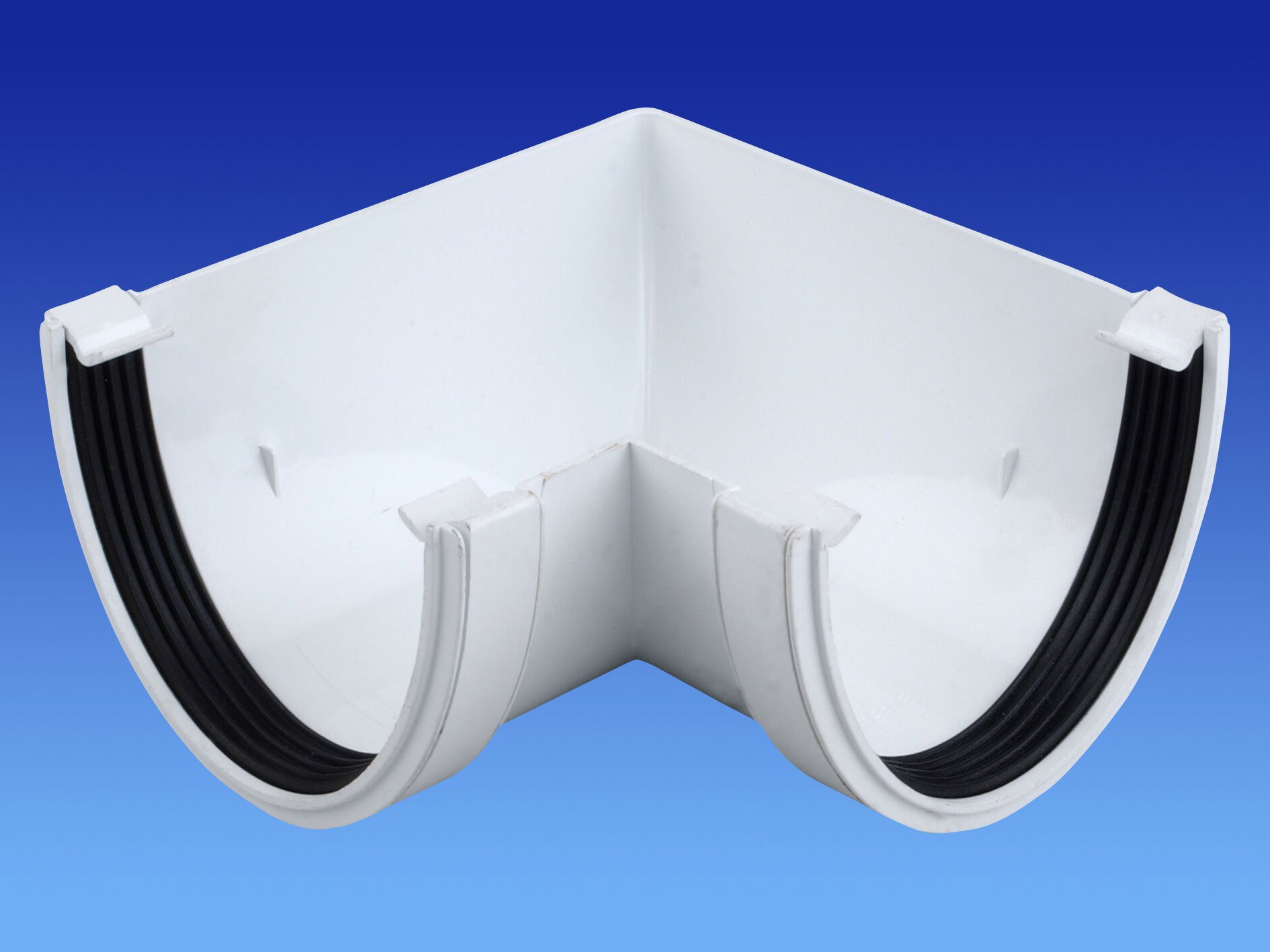OSMA WHITE 113mm ANGLE 90 degree for DeepLine 4.5:2.5 gutter System 9T903W