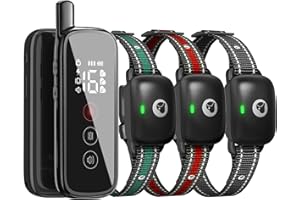 Heaflex Dog Training Collar, Electric Dog Collar with 2600FT Remote Range, Rechargeable & Waterproof, 3 Training Modes, Security Lock, Ideal for Dogs of All Breeds, Sizes