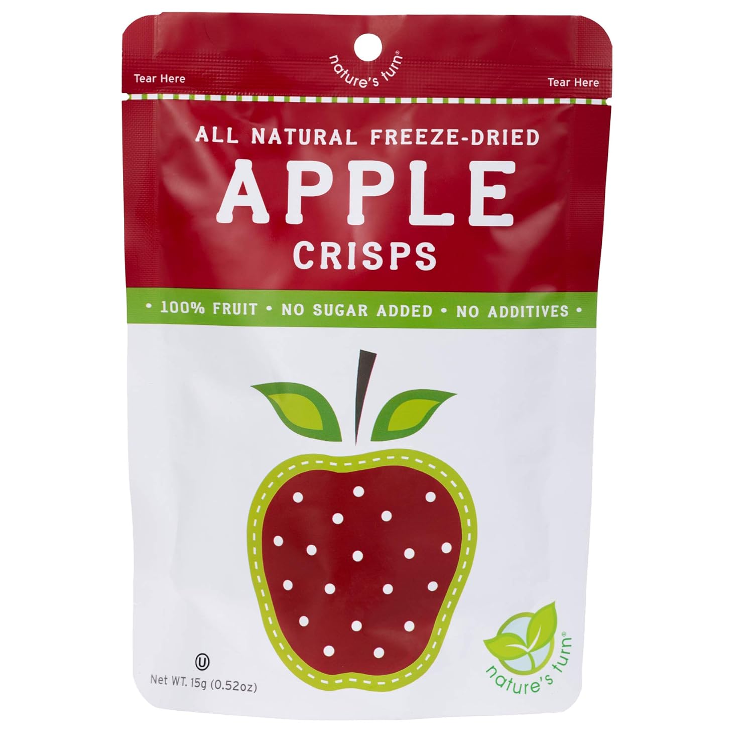 Nature's Turn All Natural Freeze Dried Apple Crisps .52oz
