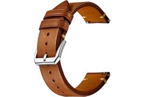 REZERO Quick Release Watch Band, Top Grain Leather Watch Straps, Italian Calfskin Watchbands Replacement 18mm 19mm 20mm 21mm 