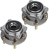 PAROD 513266 Pair of 2 Front or Rear AWD Wheel Hub Bearing Assembly Compatible with 07-18 Hyundai Santa Fe, 13-18 Santa Fe Sport, Santa Fe XL, 07-12 Veracruz, 14-17 Kia Rondo, 11-15 Kia Sorento