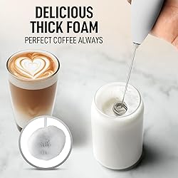 Zulay Kitchen Powerful Double Whisk Milk Frother