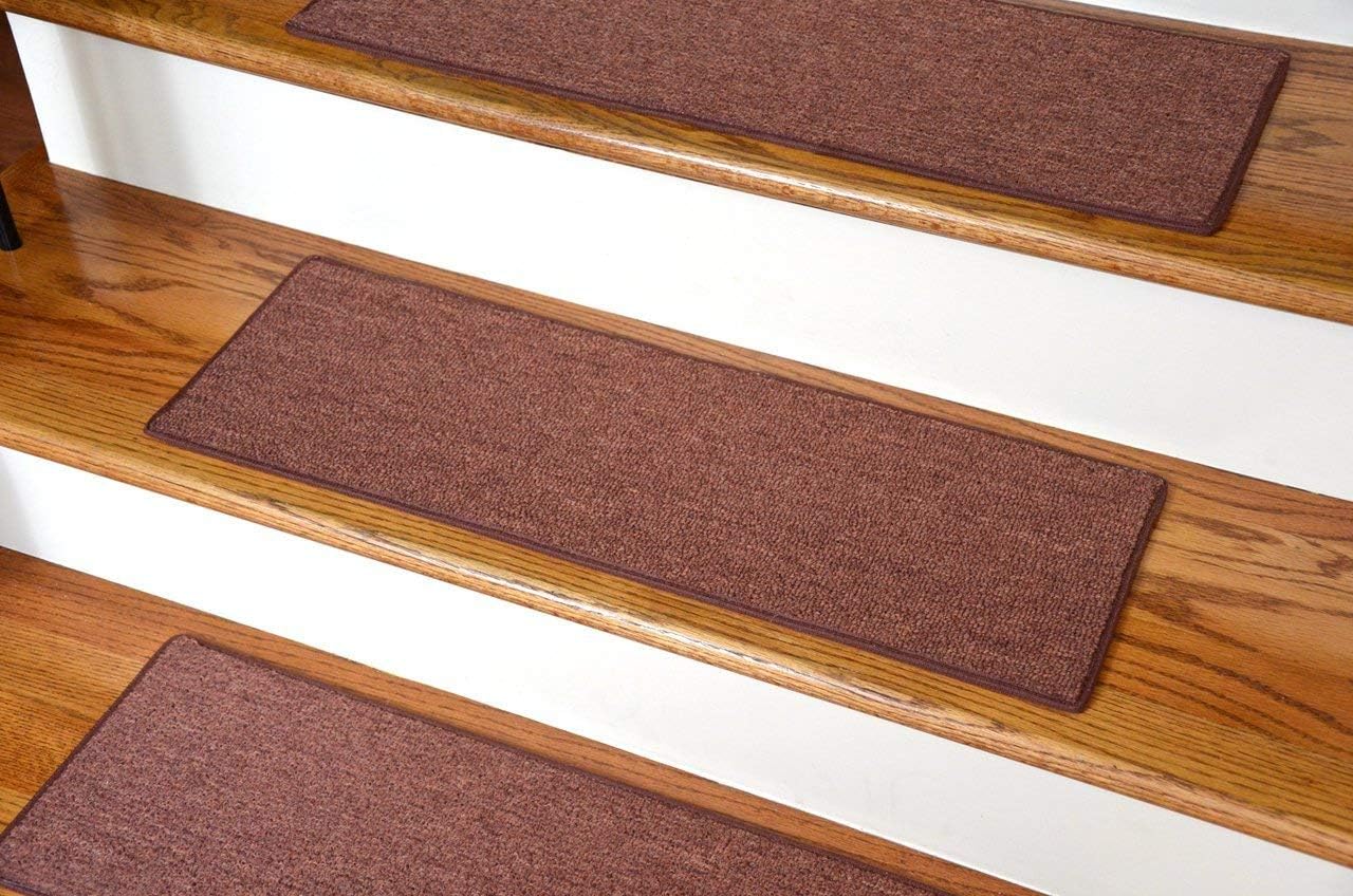 Carpet Stair Treads 23" x 8" Copper Set of 13