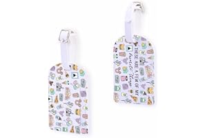 Fairytale Fans Luggage Tag Vacation Trip Gift Mouse Ice Cream Bag Tag Magic Snacks Mouse Ice Cream Lover Gift (thingsTAG CA)