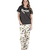 Lazy One Women's Pajama Set, Short Sleeves with Cute Prints, Relaxed Fit