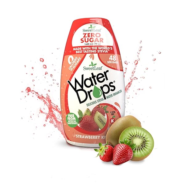 SWEET LEAF, WATER DROPS,STRAWBRY KIWI 1.62 OZ