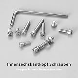 HAOCHEN 1320 Pcs M3 Bolts Nuts Washers Set Stainless Steel Hex Socket Head view 4