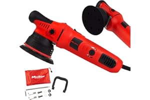Maxshine M8S V2 Dual Action Polisher | 8mm Throw, 5” Backing Plate, 1000W Motor, 6-Speed | Thread 5/16” | Auto, Boat & Marine